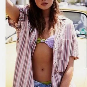 Free People We the Free poolside boyfriend shirt